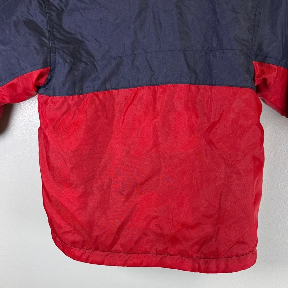 Vintage Carter's Navy and Red Fleece-lined Hooded‎ Coat for Kids Size 3T
